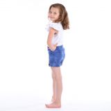 Dívčí kraťasy jeans modrá vel. 128