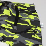 Baggy kraťasy neon žlutý maskáč vel. 86/92