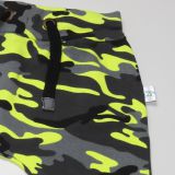 Baggy kraťasy neon žlutý maskáč vel. 92/98