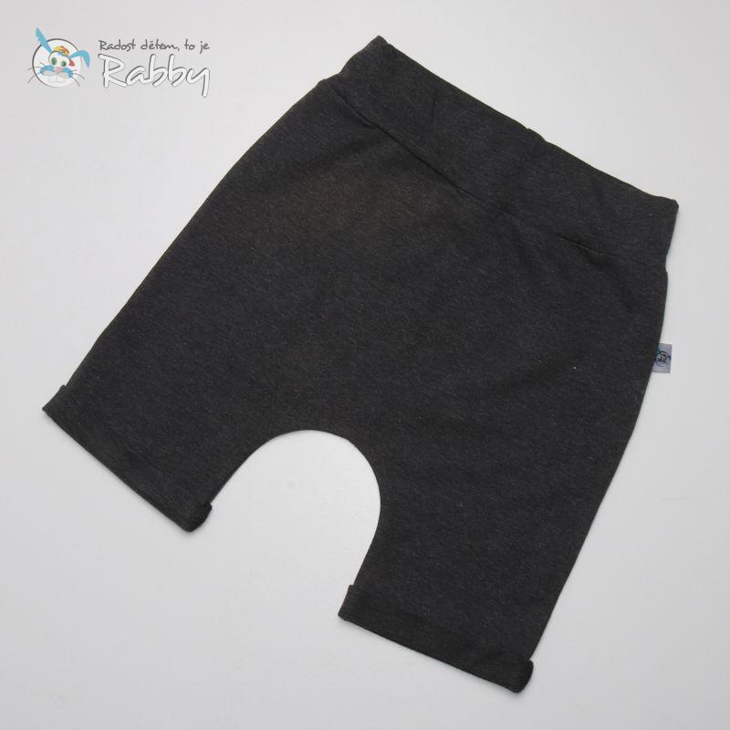 Baggy kraťasy tm. šedá vel. 98/104