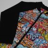 Bomber mikina na zip graffiti vel. 104