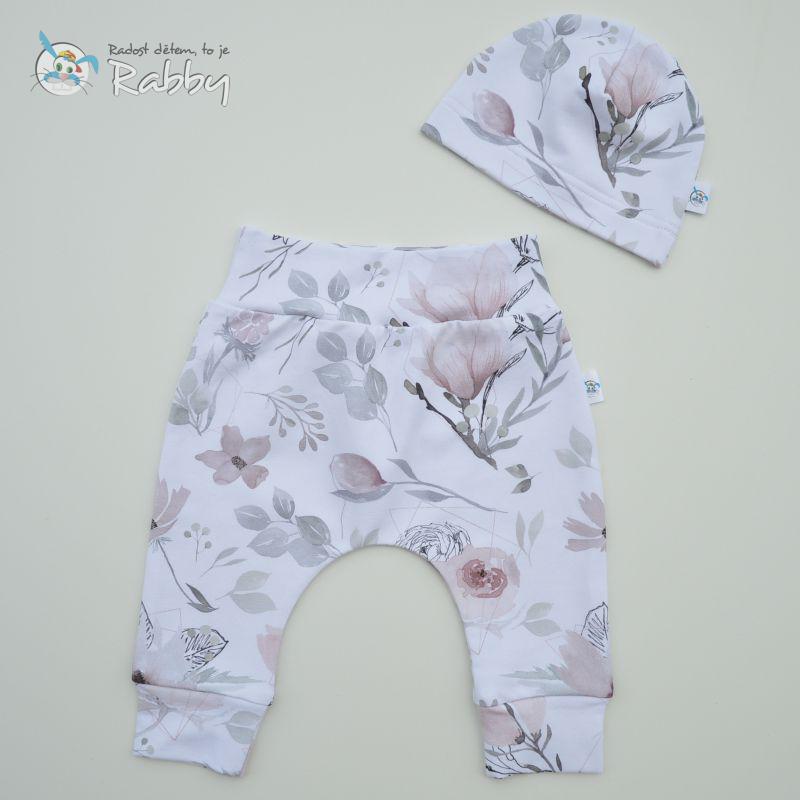 Mimi set baggy + čepička magnolie vel. 56/62
