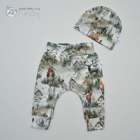 Mimi set baggy + čepička les vel. 68