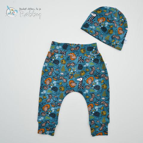 Mimi set baggy + čepička safari vel. 74