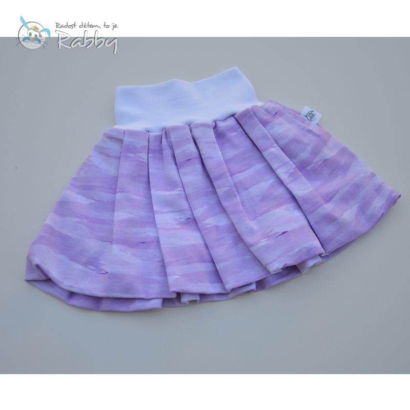 Balonová sukně fialové vlnky vel. 0-12 měsíců