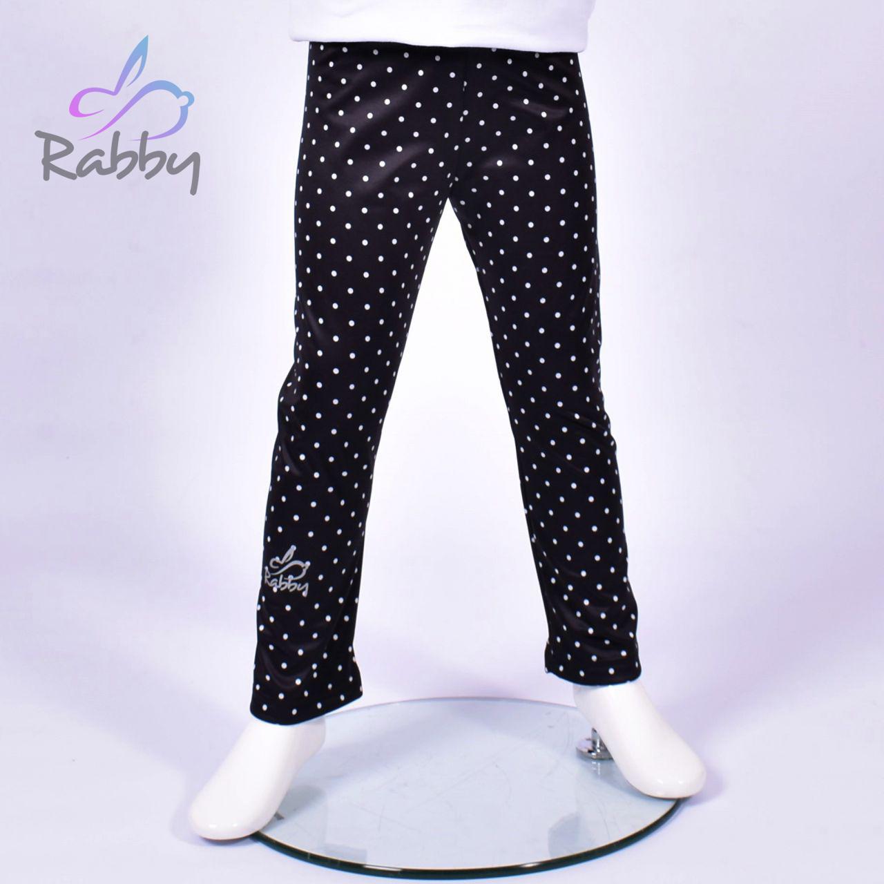 Zateplené elastické softshellové legíny tečky na černé vel. 98