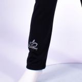 Zateplené elastické softshellové legíny černé vel. 110