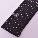 Zateplené elastické softshellové legíny tečky na černé vel. 92