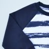 Mikina basic navy modrá přerušované pruhy vel. 80