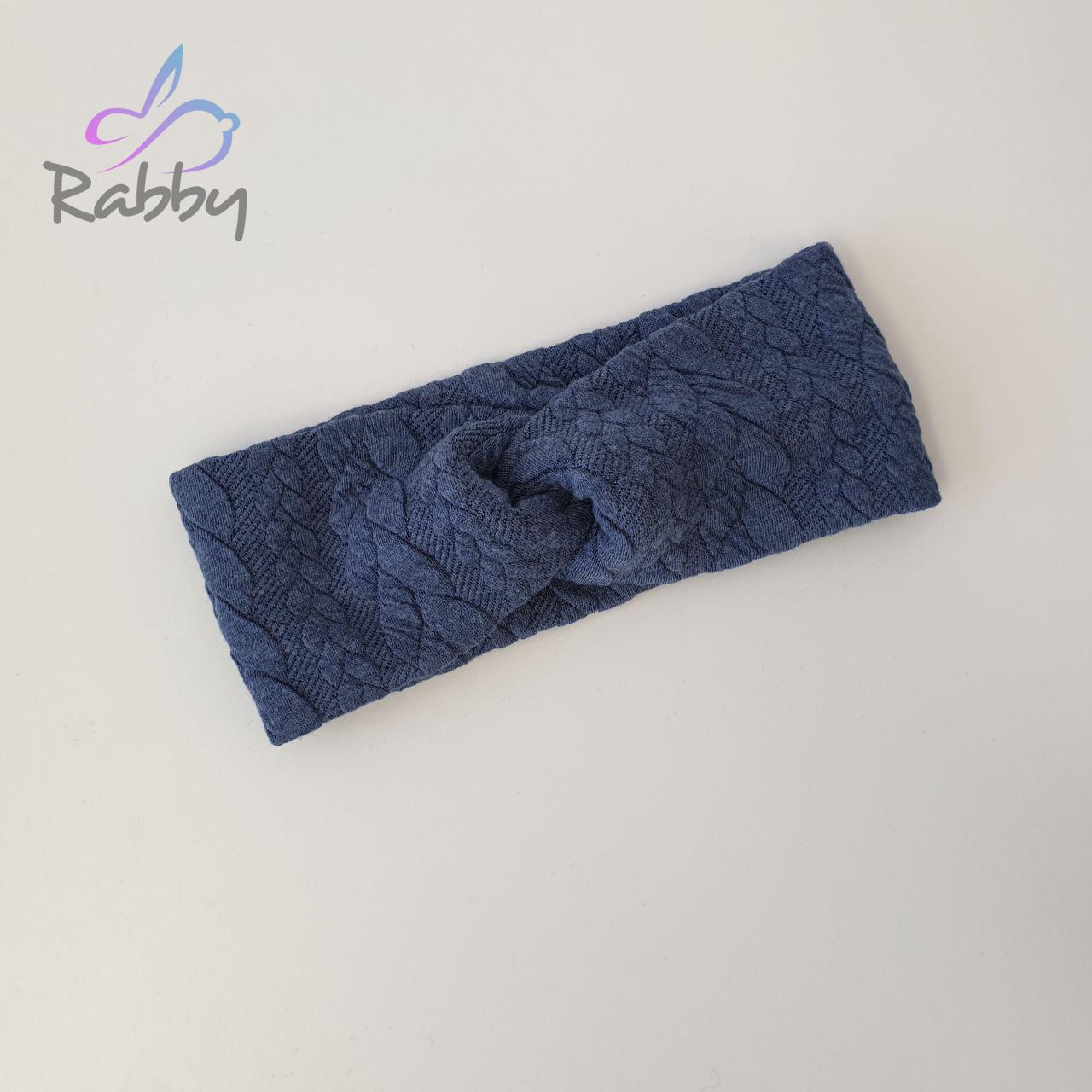 Zimní čelenka překřížená sv. jeans copany vel. 51-54