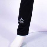 Zateplené elastické softshellové legíny černé vel. 116