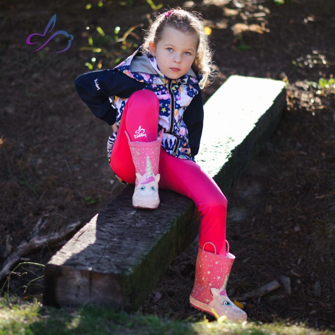 Zateplené elastické softshellové legíny malinové vel. 92