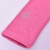 Zateplené elastické softshellové legíny růžový melír vel.  92