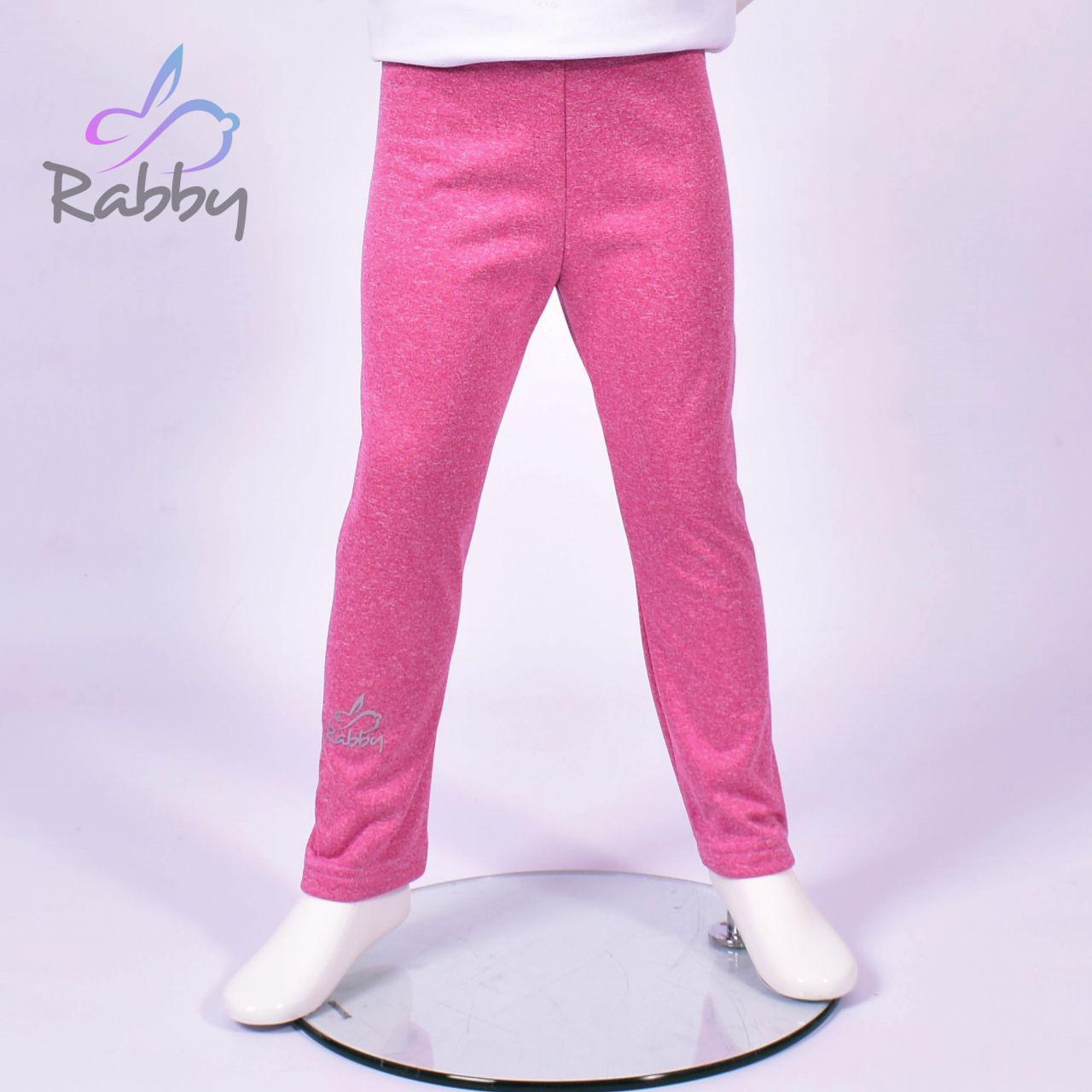 Zateplené elastické softshellové legíny růžový melír vel. 86