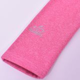 Zateplené elastické softshellové legíny růžový melír vel. 110