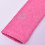 Zateplené elastické softshellové legíny růžový melír vel. 116