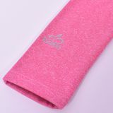 Zateplené elastické softshellové legíny růžový melír vel. 122