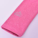 Zateplené elastické softshellové legíny růžový melír vel. 128