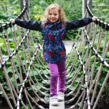 Zateplené elastické softshellové legíny fialové vel. 104