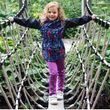 Zateplené elastické softshellové legíny fialové vel. 110