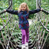 Zateplené elastické softshellové legíny fialové vel.  80