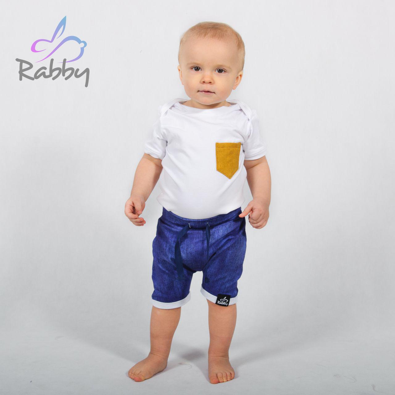 Baggy kraťasy jeans modrá vel. 74/80