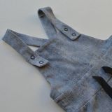 Rostoucí laclové kraťasy jeans šedá vel. 116