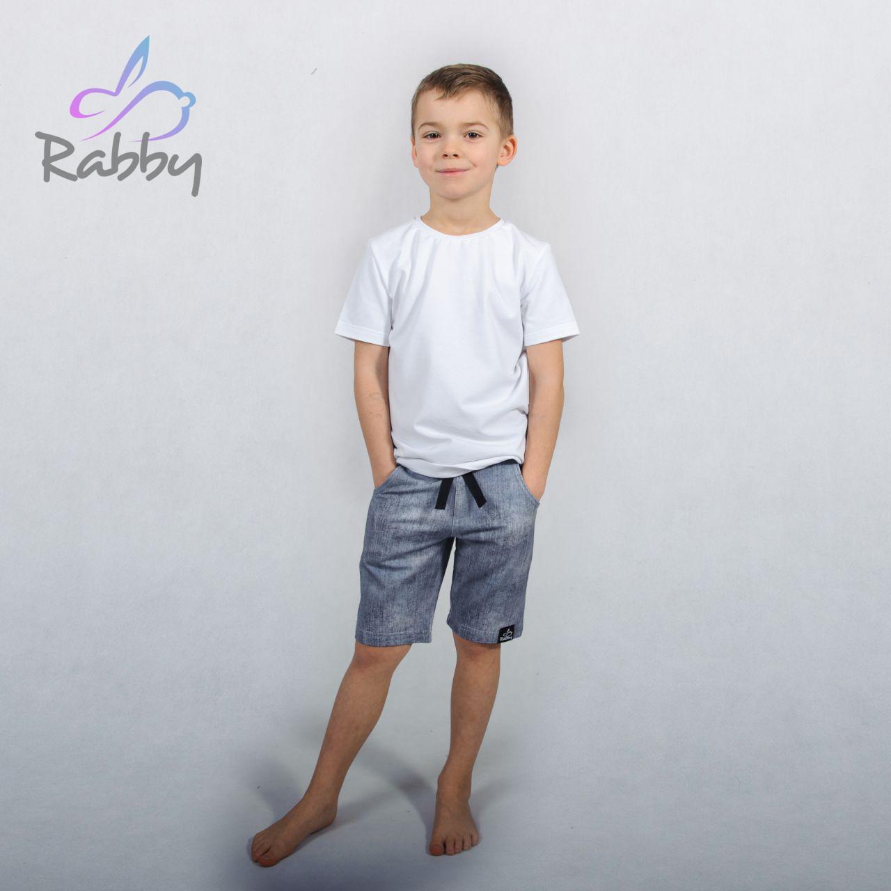 Klasické kraťasy jeans šedá* vel. 128