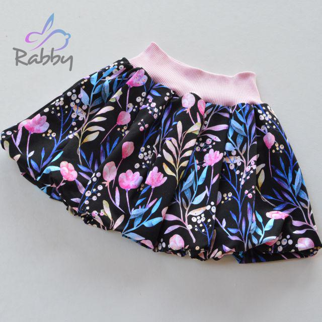 Balonová sukně pastel na tmavé vel. 1-3 roky