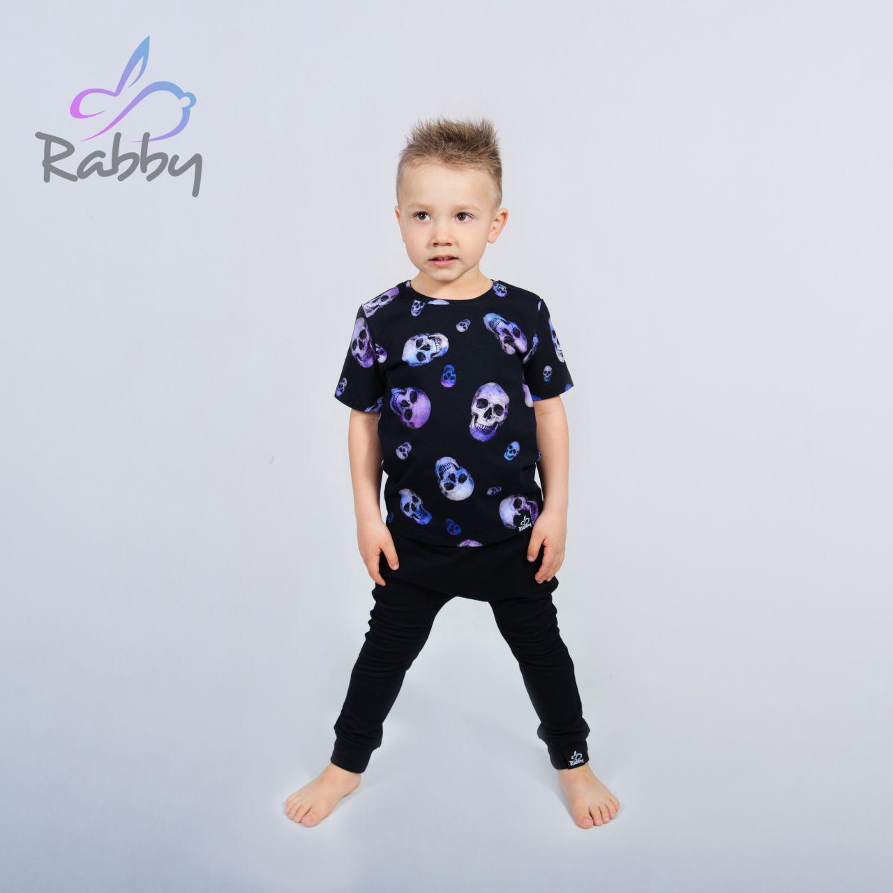 Tričko s krátkým rukávem lebky vel. 122