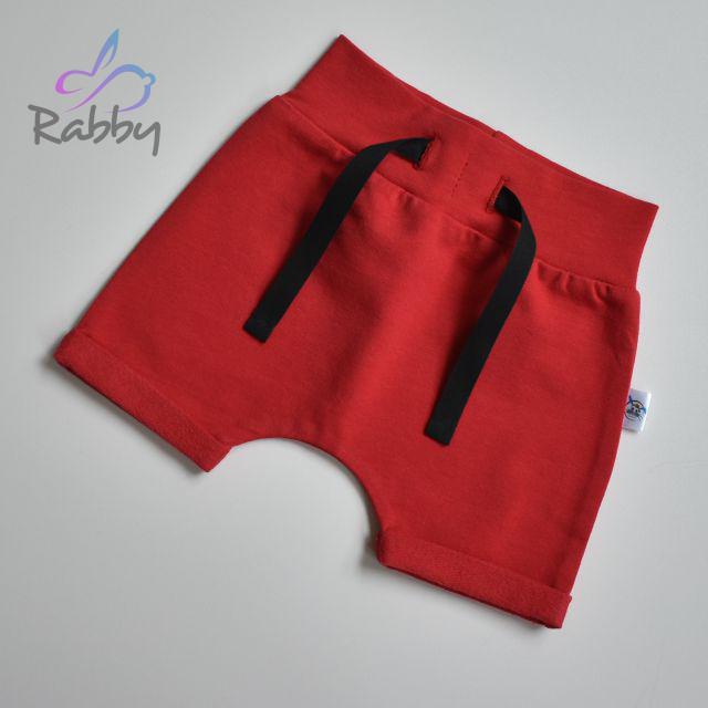 Baggy kraťasy červená vel. 56/62