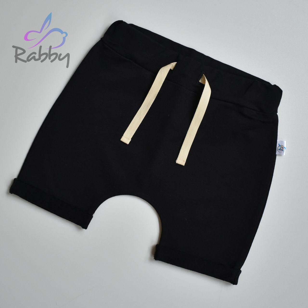 Baggy kraťasy černá s režnou vel. 86/92