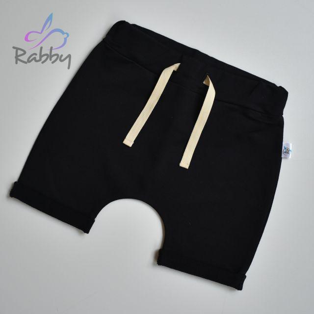 Baggy kraťasy černá s režnou vel. 86/92