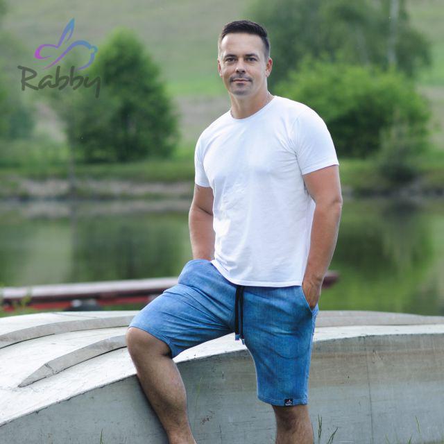 Pánské kraťasy jeans indigo vel. 48 (S)
