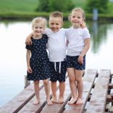 Šaty řasené kotvy vel. 110