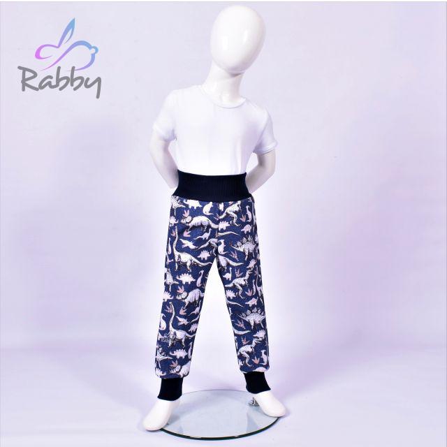 Zimní softshellové kalhoty dino na jeans - klasický střih vel. 98