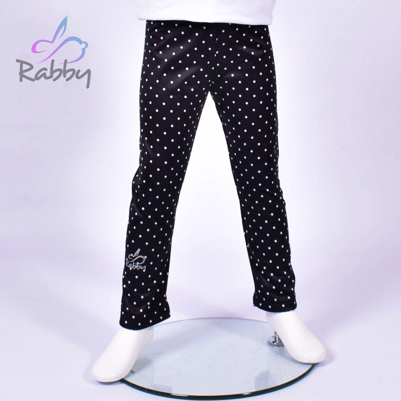 Zateplené elastické softshellové legíny tečky na černé vel. 80