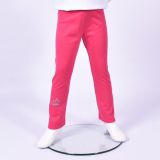 Zateplené elastické softshellové legíny malinové vel. 128