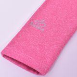 Zateplené elastické softshellové legíny růžový melír vel. 134