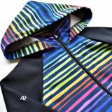 Softshellová bunda barevné pruhy vel. 128