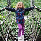 Zateplené elastické softshellové legíny fialové vel.  74