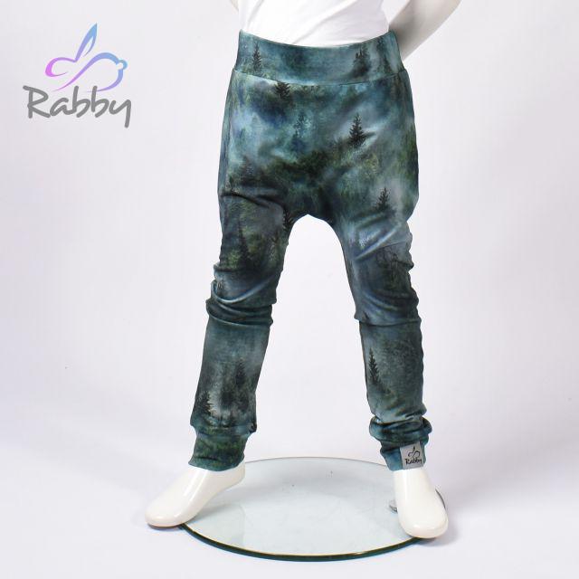 Baggy tepláčky les v mlze vel. 74
