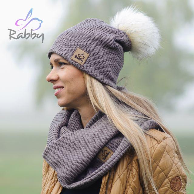 Dámská šála kakao pletenina