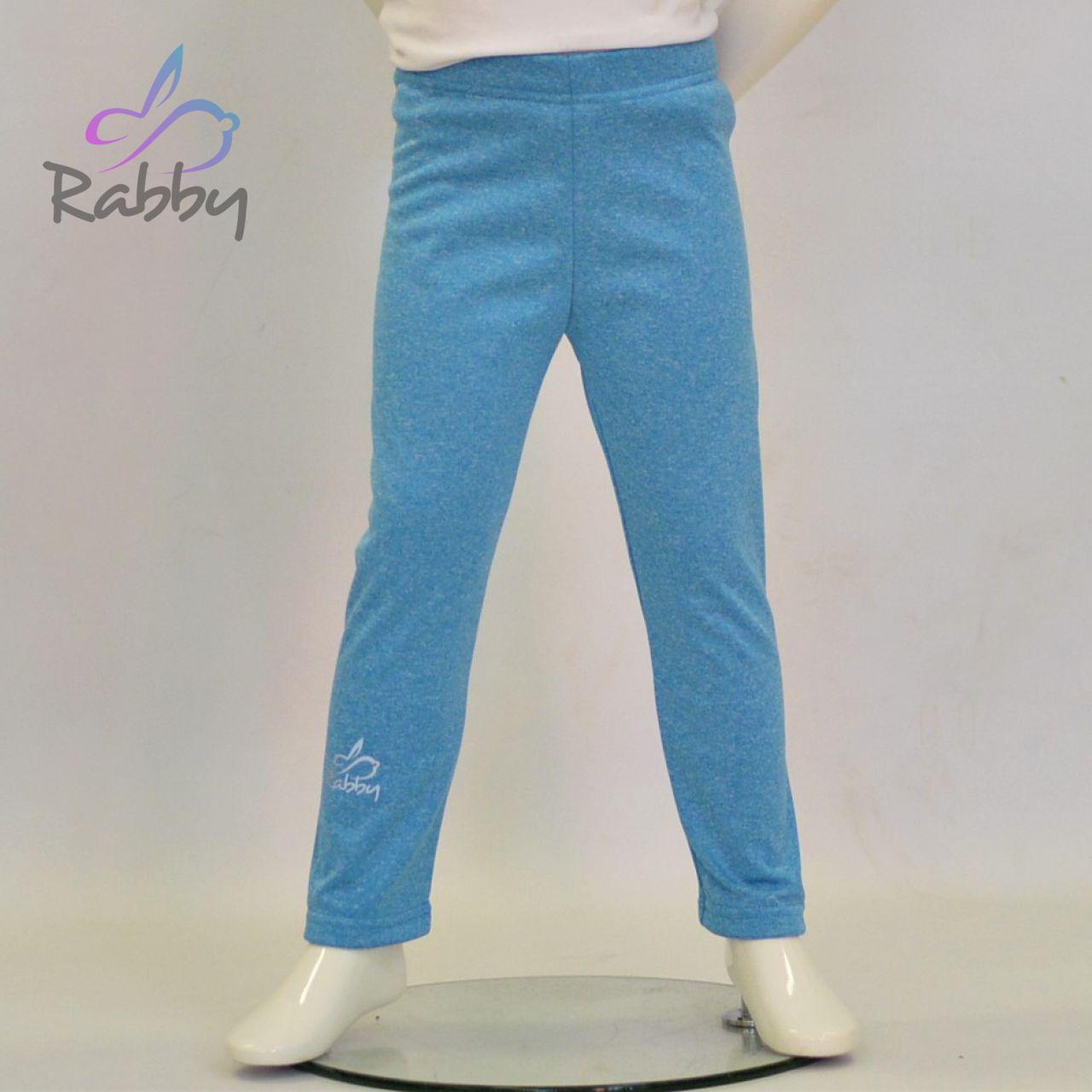 Zateplené elastické softshellové legíny modrý melír vel. 86