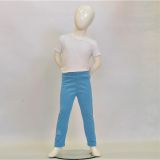 Zateplené elastické softshellové legíny modrý melír vel. 92