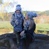 Dámská zimní čepice šedá pletenina vel. 57 (obvod hlavy 56-59 cm)