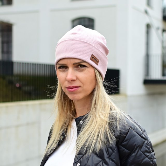 Čepice Ottoman pro dospělé růžová vel. 55-57