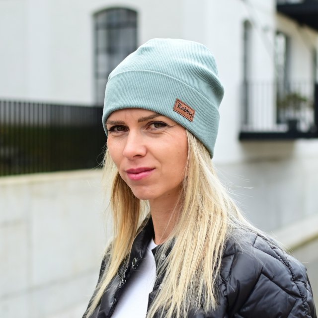 Čepice Ottoman pro dospělé starozelená vel. 55-57