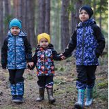 Jarní softshellová bunda bagry na modré vel. 110