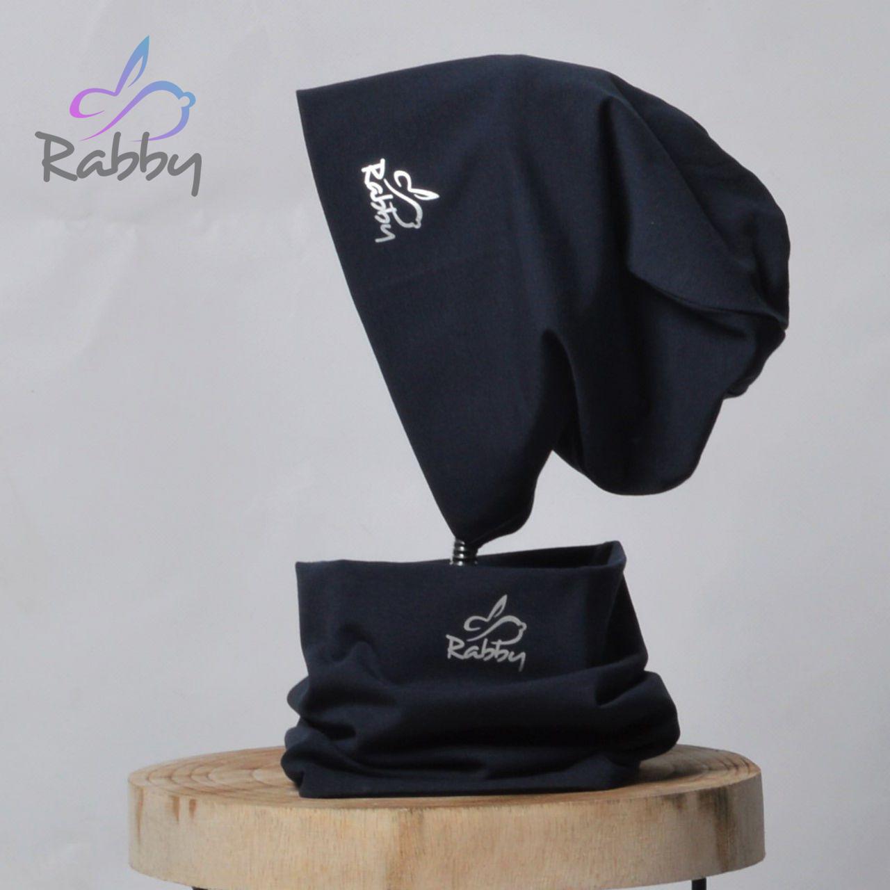 Set homeless čepice a nákrčníku tm. modrá vel. 48 (obvod hlavy 47-50 cm)